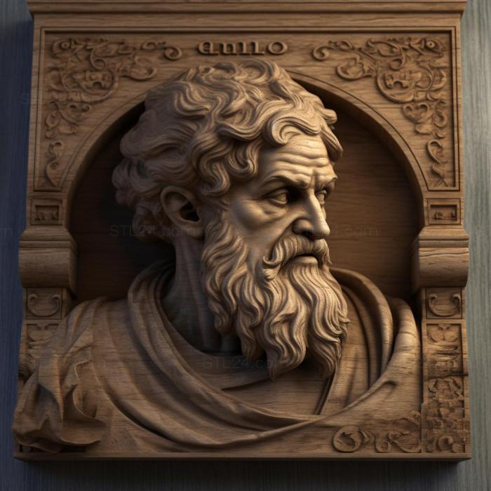 Famous (Plato 3, 3DFMS_8350) 3D models for cnc